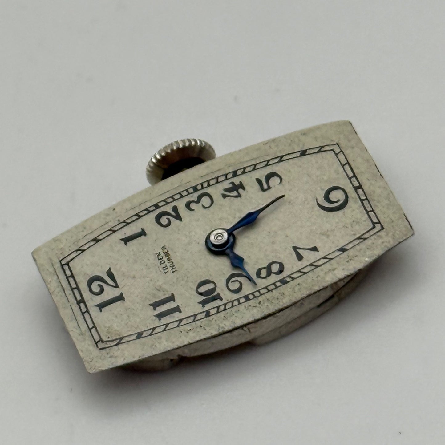 Running Vintage Zenith Tilden Thurber High Grade Oval Tank Watch Movement Manual