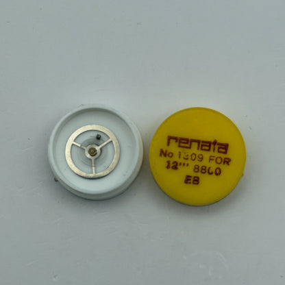 EB 8800 Balance Wheel Complete And Spring 12’’’ 1309 Watch Movement Parts NOS