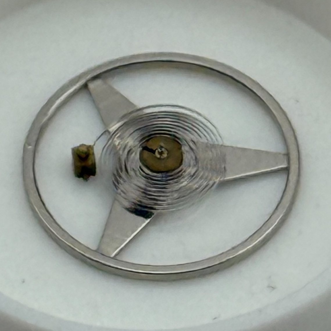 Brac 2100 Balance Wheel Complete And Spring 9¼’’’ 1862 M Watch Movement Parts 