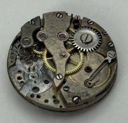 23.7mm Vintage AS 340 A Schild Partial Manual Wind Watch Movement PARTS REPAIR
