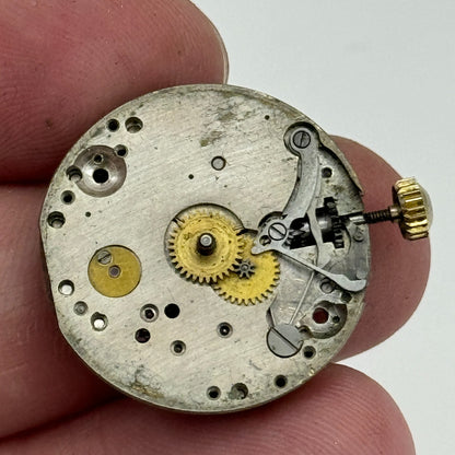 23.6mm Unidentified 15 Jewels Manual Wind Watch Movement Swiss Vintage PARTS