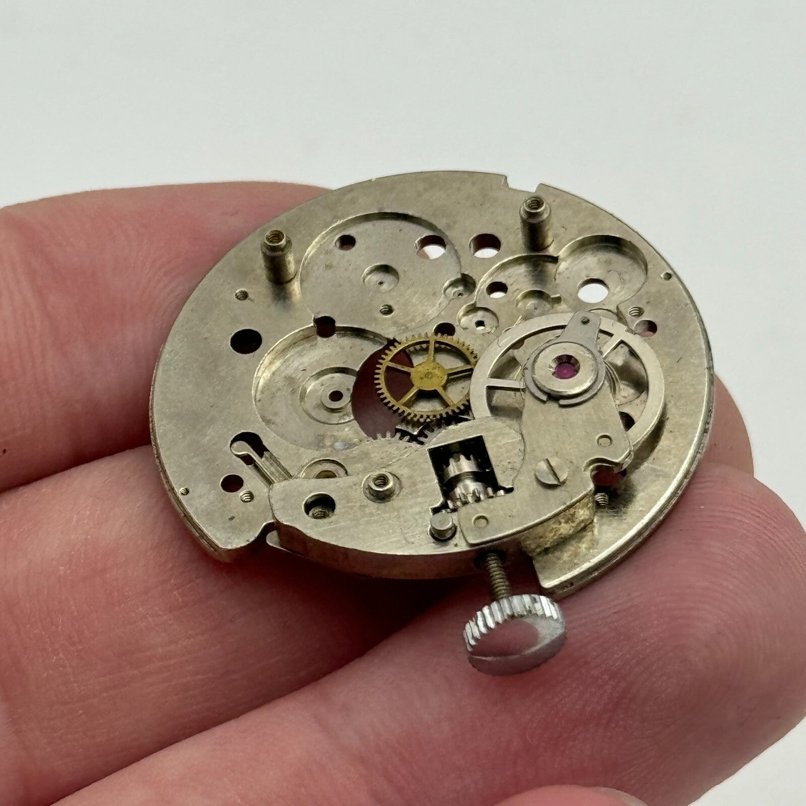 31.1mm Men's Brac 518 Manual Wind Partial Watch Movement Vintage Swiss PARTS