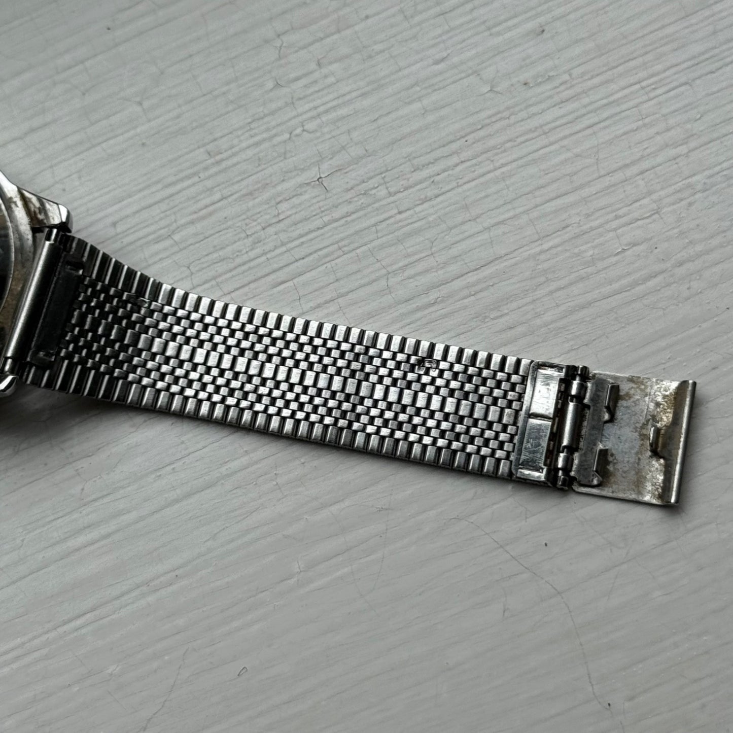 Men's Vintage Seiko Full AutoWinding Watch Diashock Bracelet 36mm Japan Running