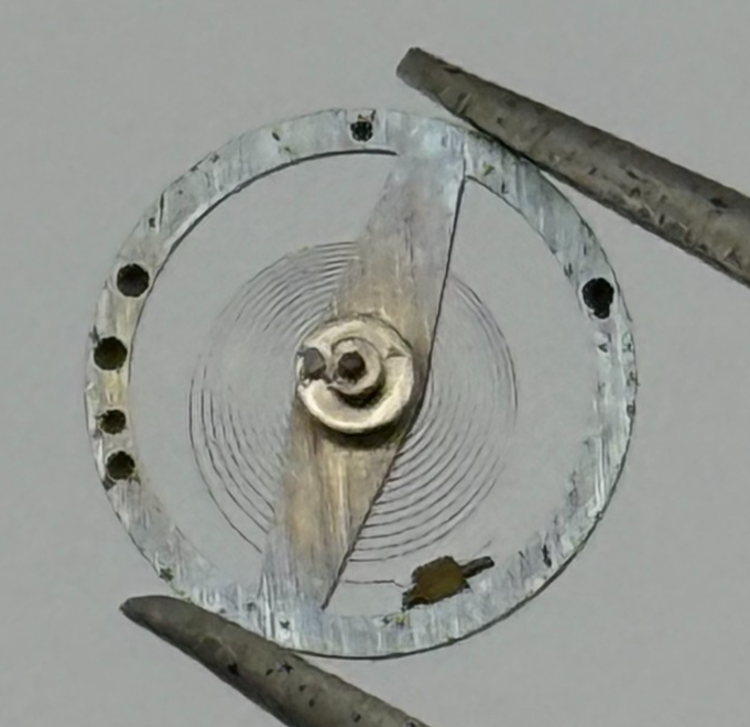 Brac 2021 Balance Wheel Complete And Spring  5¼’’’ 69 M Watch Movement Parts NOS