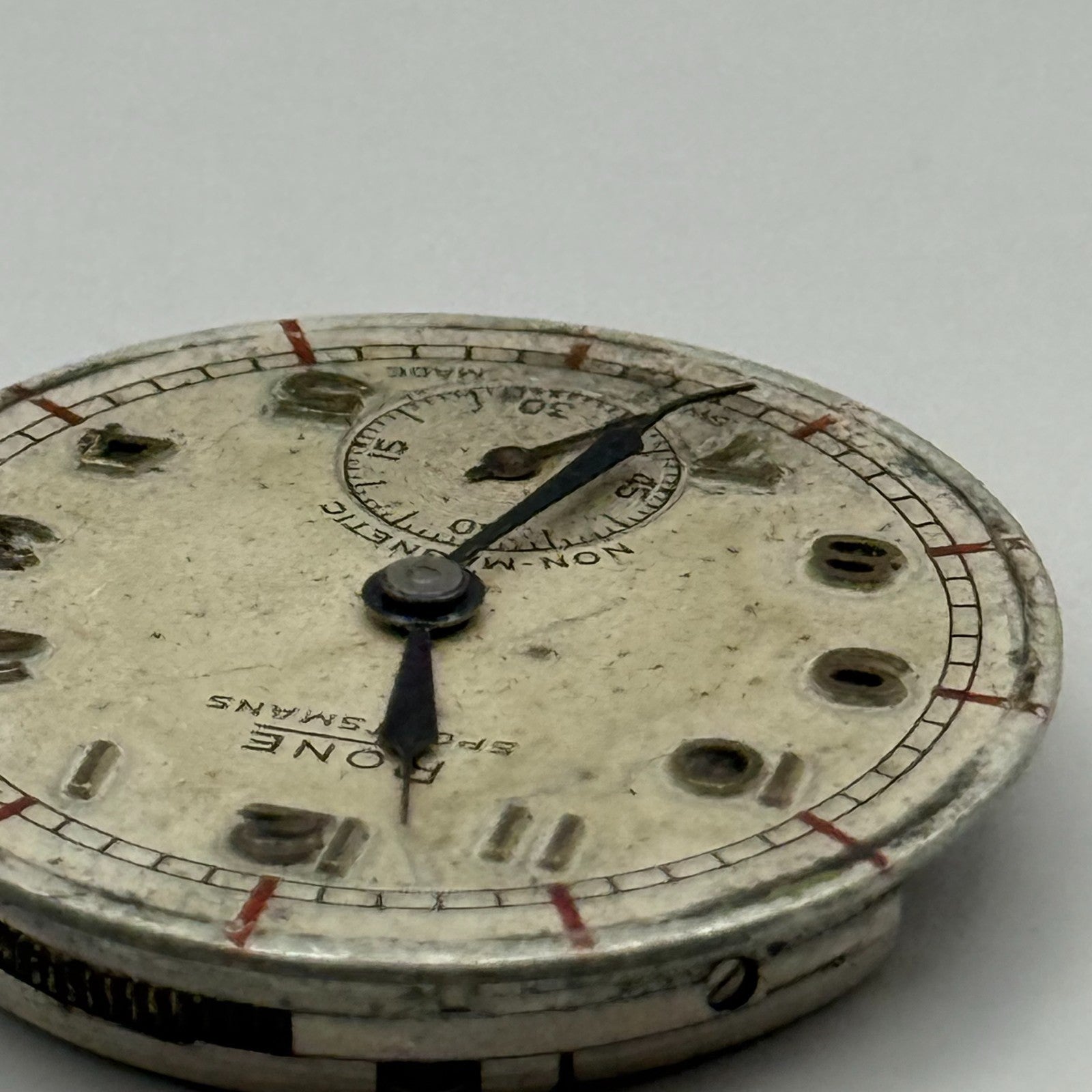 FHF 70 Rone Sportsmans 1046 Watch Movement Manual Wind Vintage Parts 23.5mm