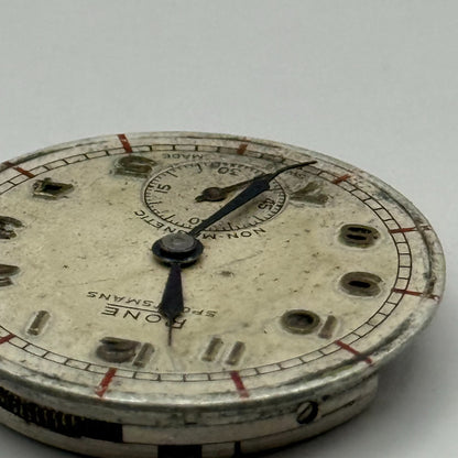 FHF 70 Rone Sportsmans 1046 Watch Movement Manual Wind Vintage Parts 23.5mm