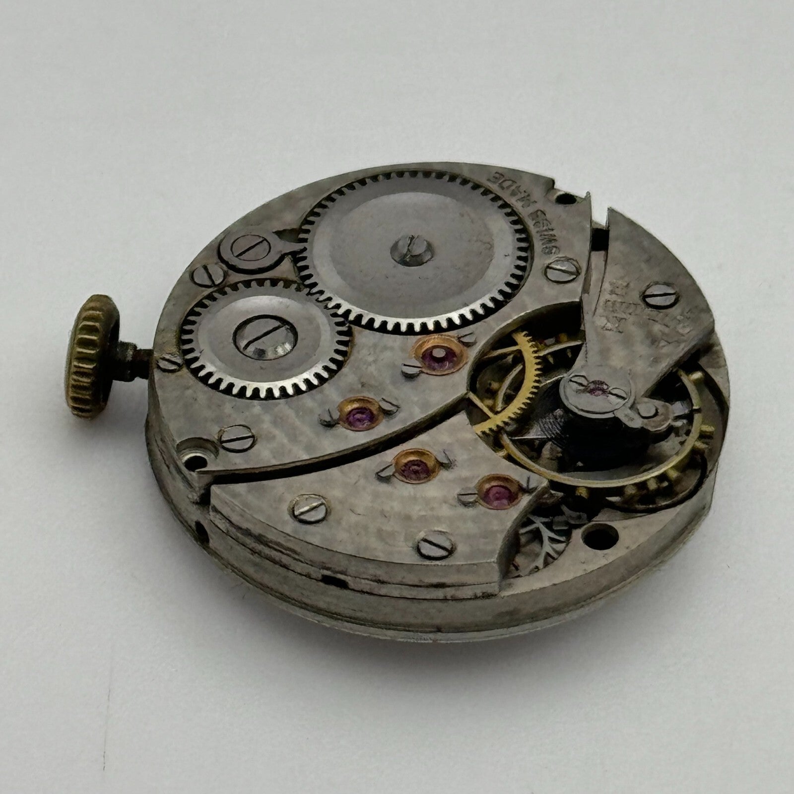 23.6mm Running Unidentified High Grade Trench Watch Movement Manual Wind PARTS