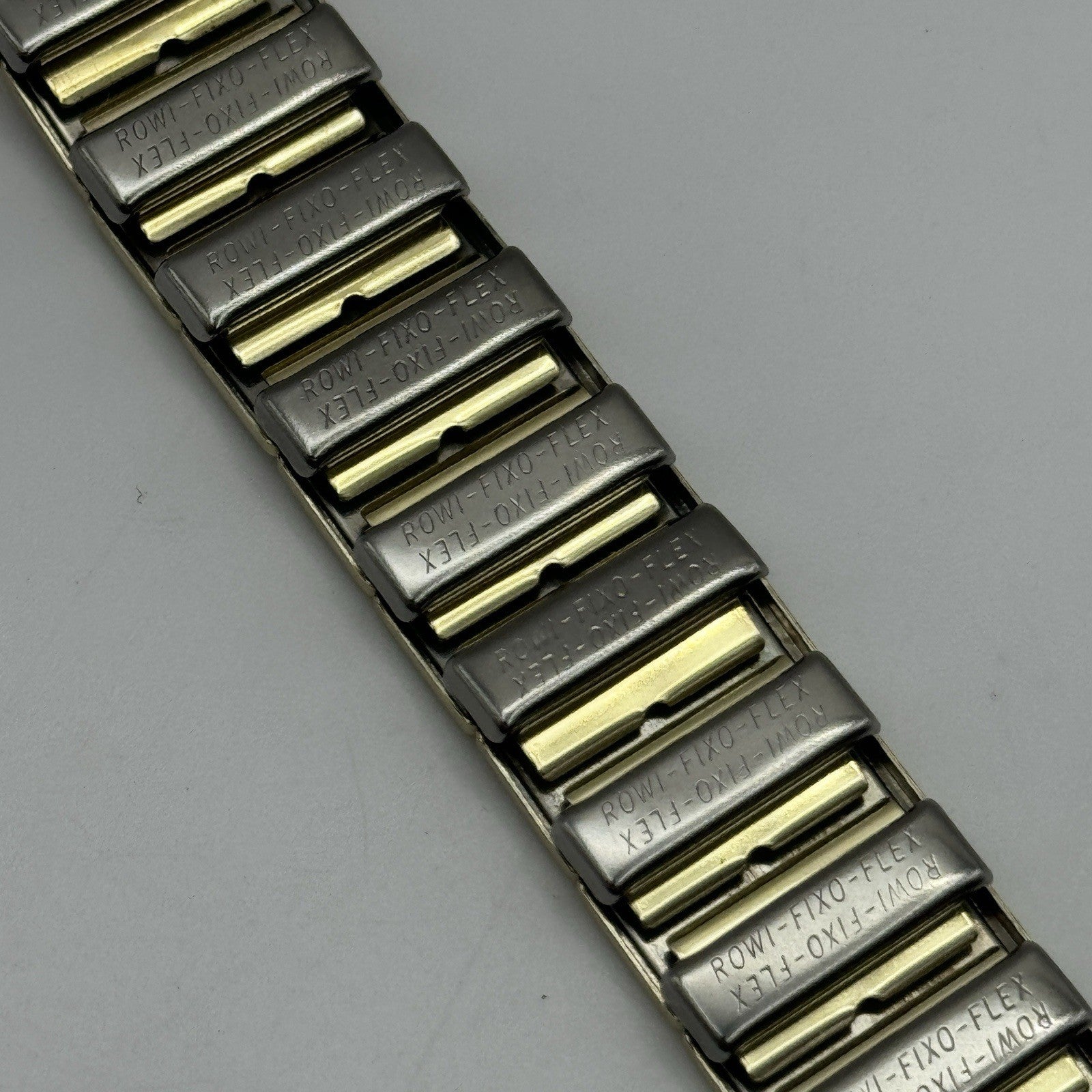 20mm Lug Rowi Fixo Flex Vintage New Old Stock NOS Expandable Strap Red Gold