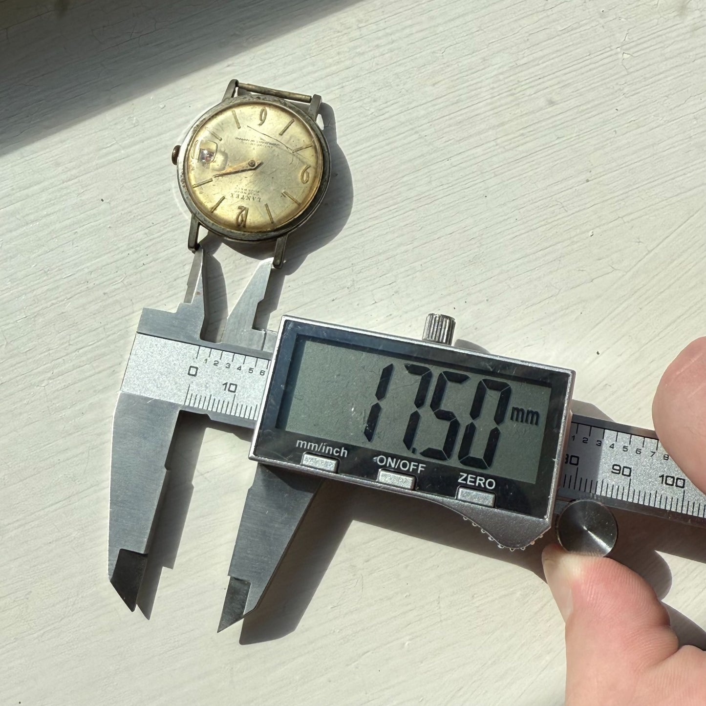 34mm Men's Vintage BFG Lantex Calendar 21 Jewels Antimagnetic Watch PARTS