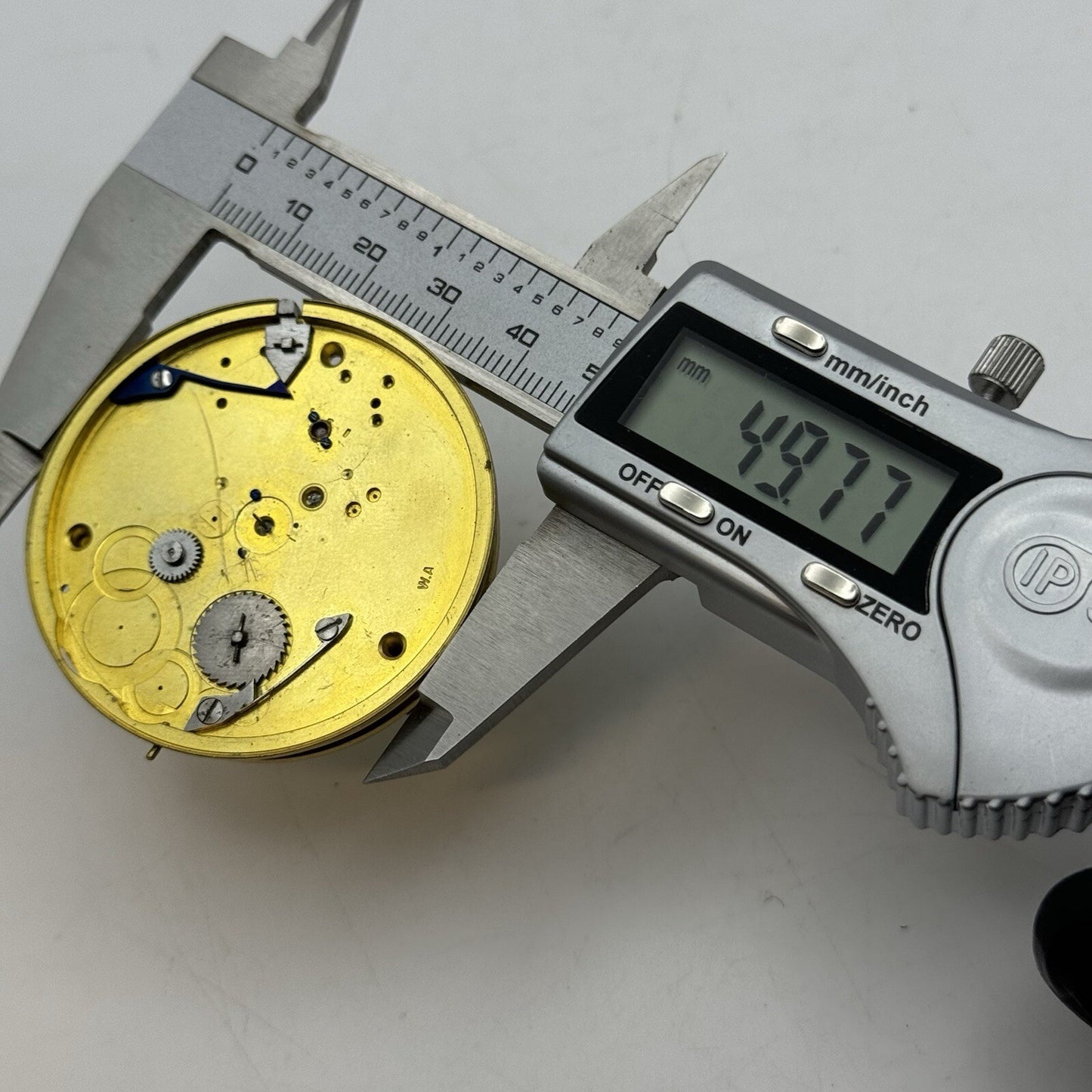 49.7mm W.A Quality No Balance Pocket Watch Movement FOR PARTS Restore