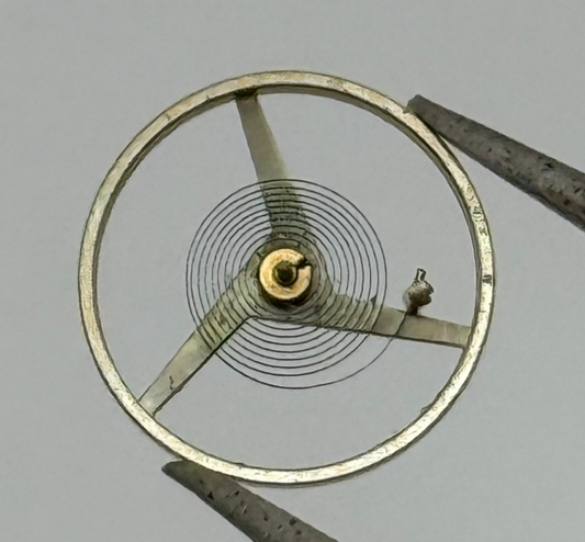 FHF 70 Balance Wheel Complete And Spring  10½’’’ 201 M Watch Movement Parts NOS