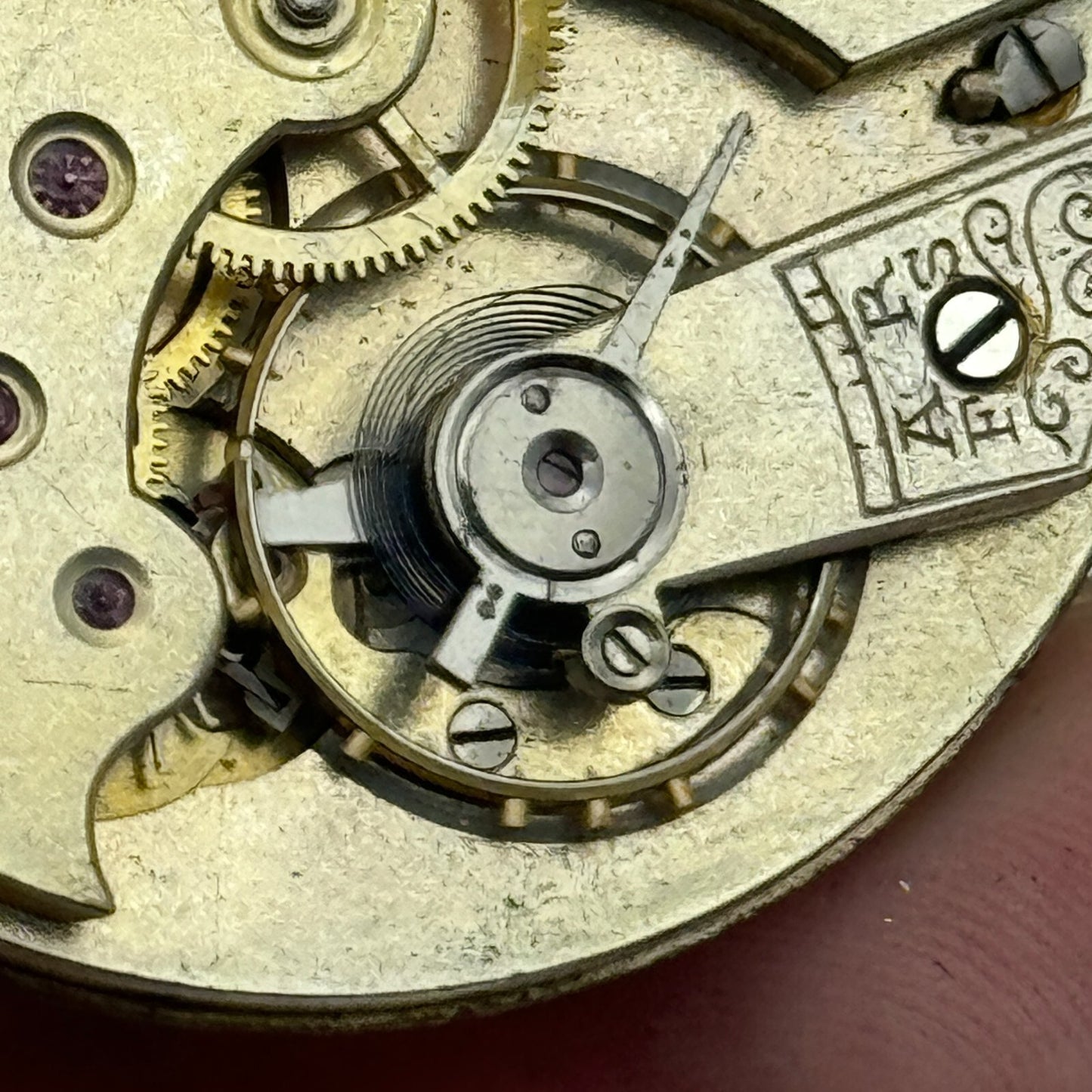 41.7mm Unidentified Quality Open Face Balance Ok Pocket Watch Movement PARTS