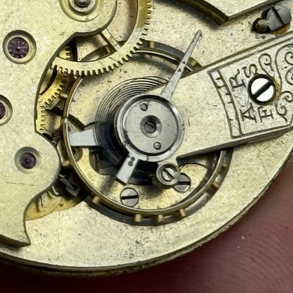 41.7mm Unidentified Quality Open Face Balance Ok Pocket Watch Movement PARTS