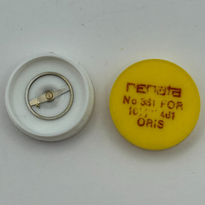 Oris 461 Balance Wheel Complete And Spring  10½’’’  381 Watch Movement Parts NOS