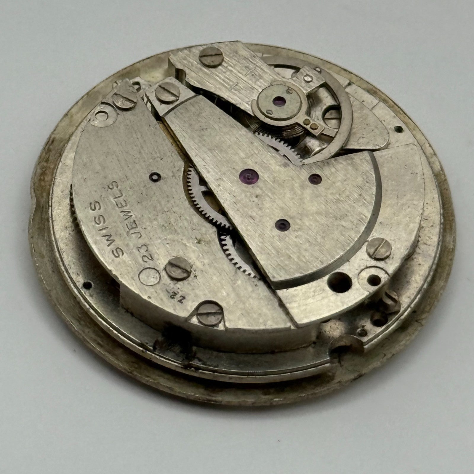 EB 8021N Watch Movement Puerta Date Manual Wind Vintage Parts Repair 25.9mm