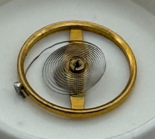 Bifora 91 910 Balance Wheel Complete And Spring 9 3/4’’’ Watch Movement Parts 
