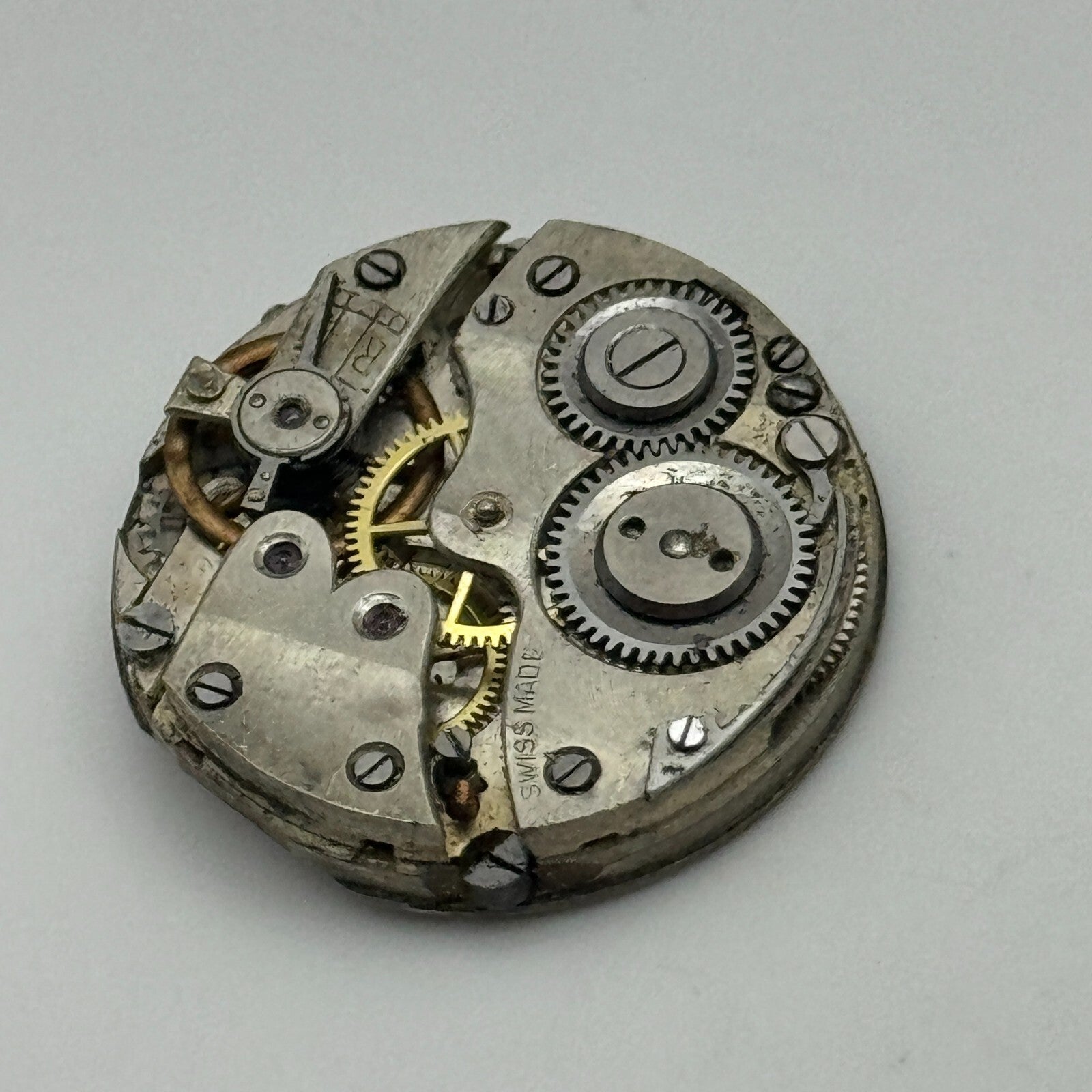 24.5mm Antique Cylinder Escapement Swiss Trench Watch Movement Manual Wind PARTS