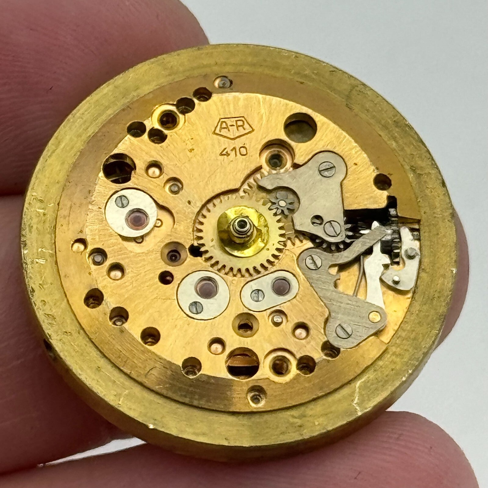 28.3mm Enicar A-R 410 Accurist Manual Wind Watch Movement Swiss Vintage PARTS