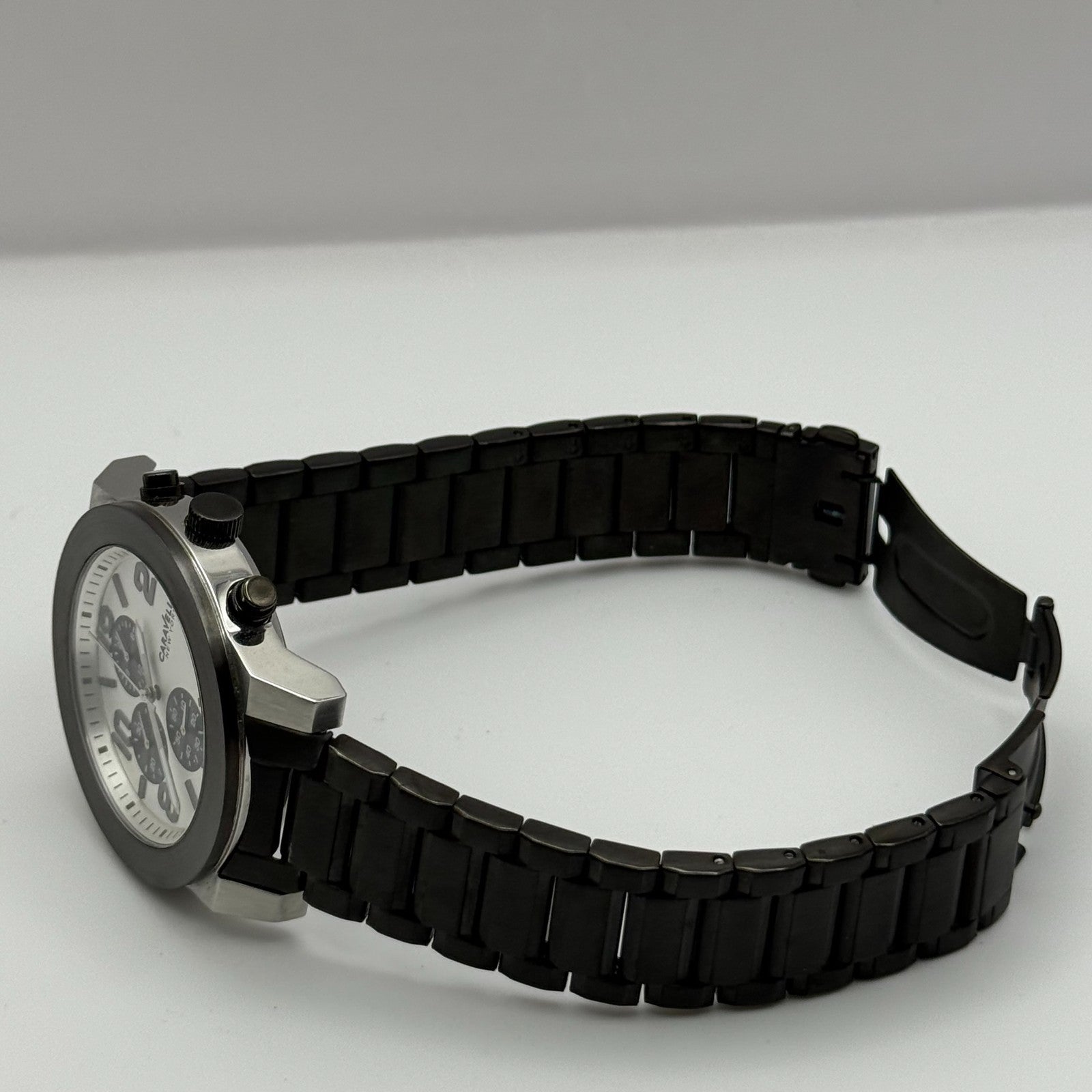 Caravelle New York Men's Chronograph Quartz Watch Japan 43mm PARTS REPAIR