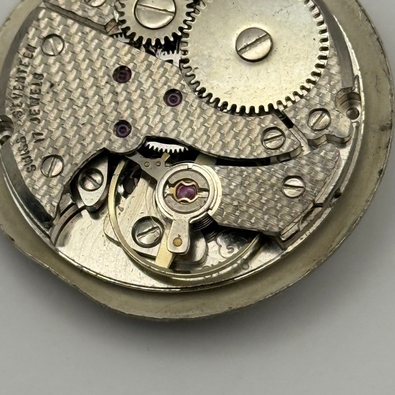 FHF ST 96 Watch Movement Astral Manual Wind Vintage Swiss Parts Repair 25.6mm