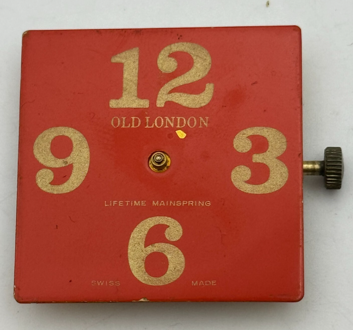 33.7mm Old London Desa 320 Manual Wind Swiss Watch Movement Dial Vintage PARTS