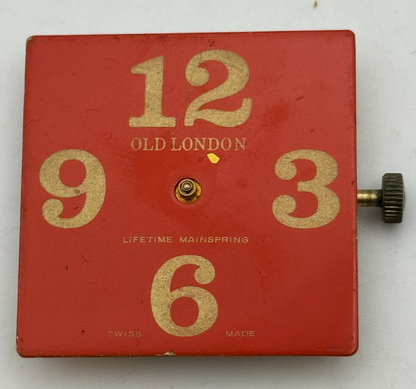 33.7mm Old London Desa 320 Manual Wind Swiss Watch Movement Dial Vintage PARTS