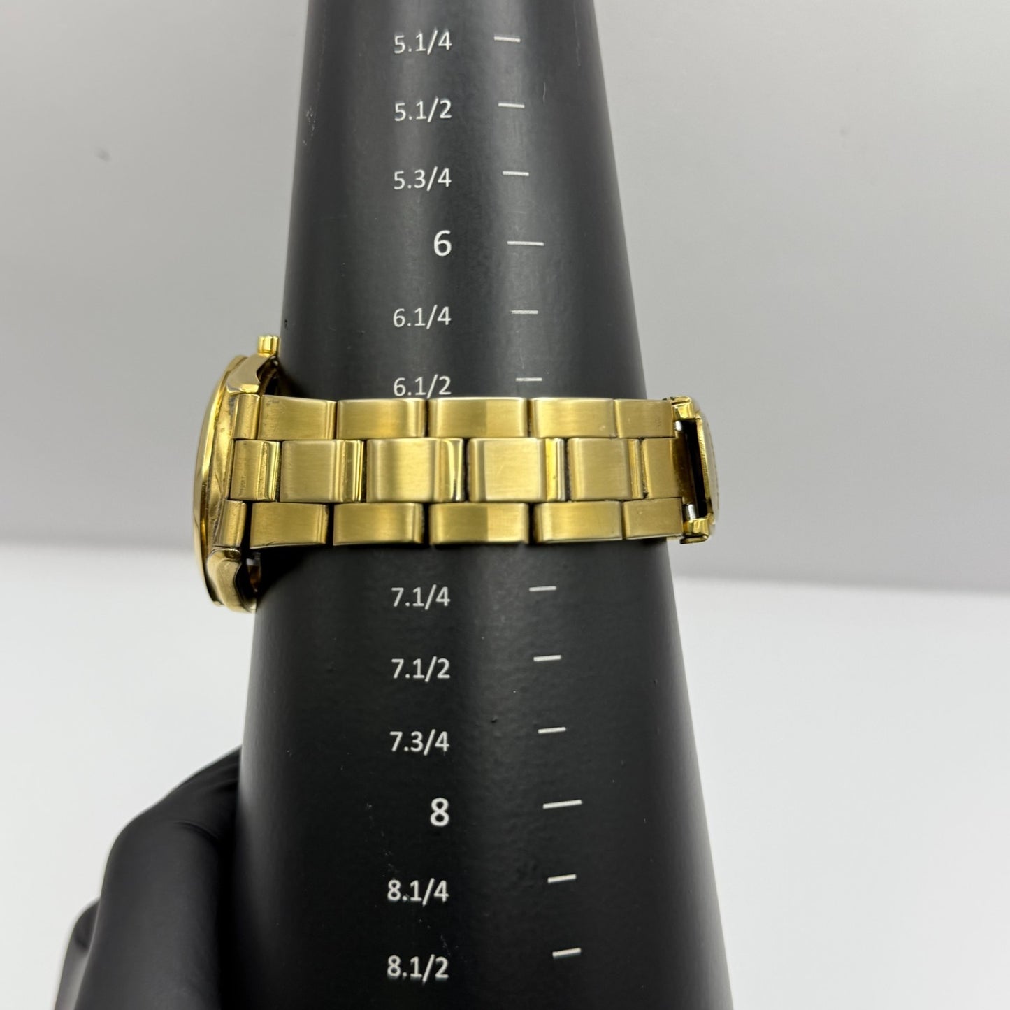 Seiko Mens Quartz Watch 7N43-9070 Gold Tone Bracelet Japan 36mm PARTS REPAIR