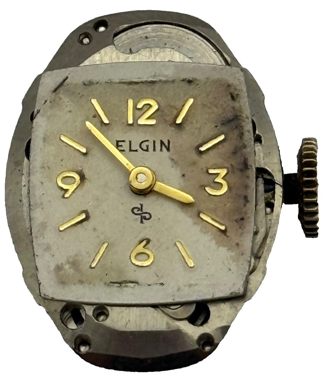 Elgin 662 Watch Movement 17 Jewels USA Vintage American Parts Repair 14.3mm