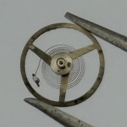 AS 1677 Balance Wheel Complete And Spring 5 1/2’’’ 1225 M Watch Movement Parts