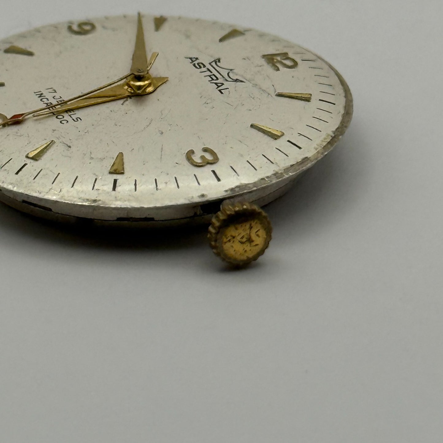 FHF ST 96 Watch Movement Astral Manual Wind Vintage Swiss Parts Repair 25.6mm