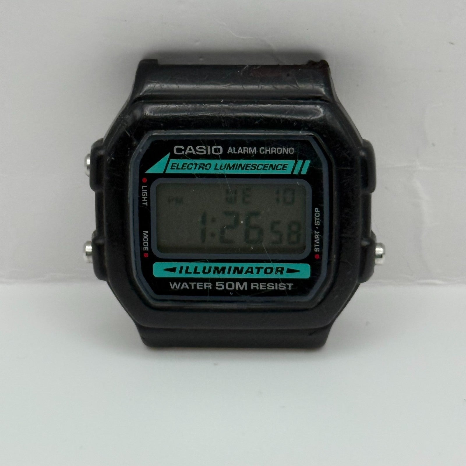 Casio W-86  Quartz Watch Alarm Chrono Illuminator Thailand 37mm PARTS REPAIR