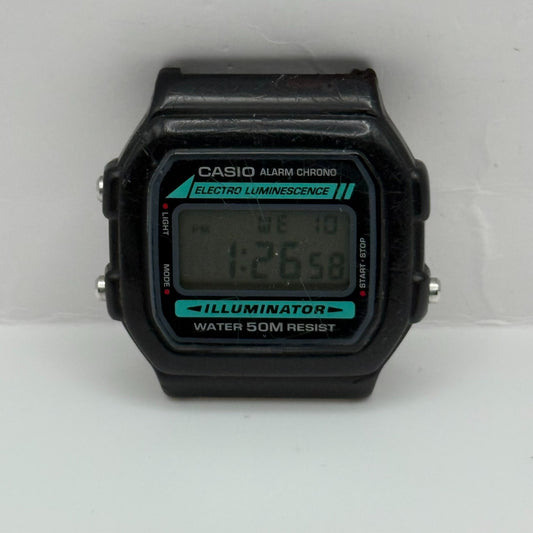 Casio W-86  Quartz Watch Alarm Chrono Illuminator Thailand 37mm PARTS REPAIR