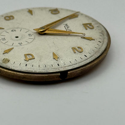 Majex Trebex 15 Jewels Watch Movement Manual Wind Vintage Parts Repair 32.9mm