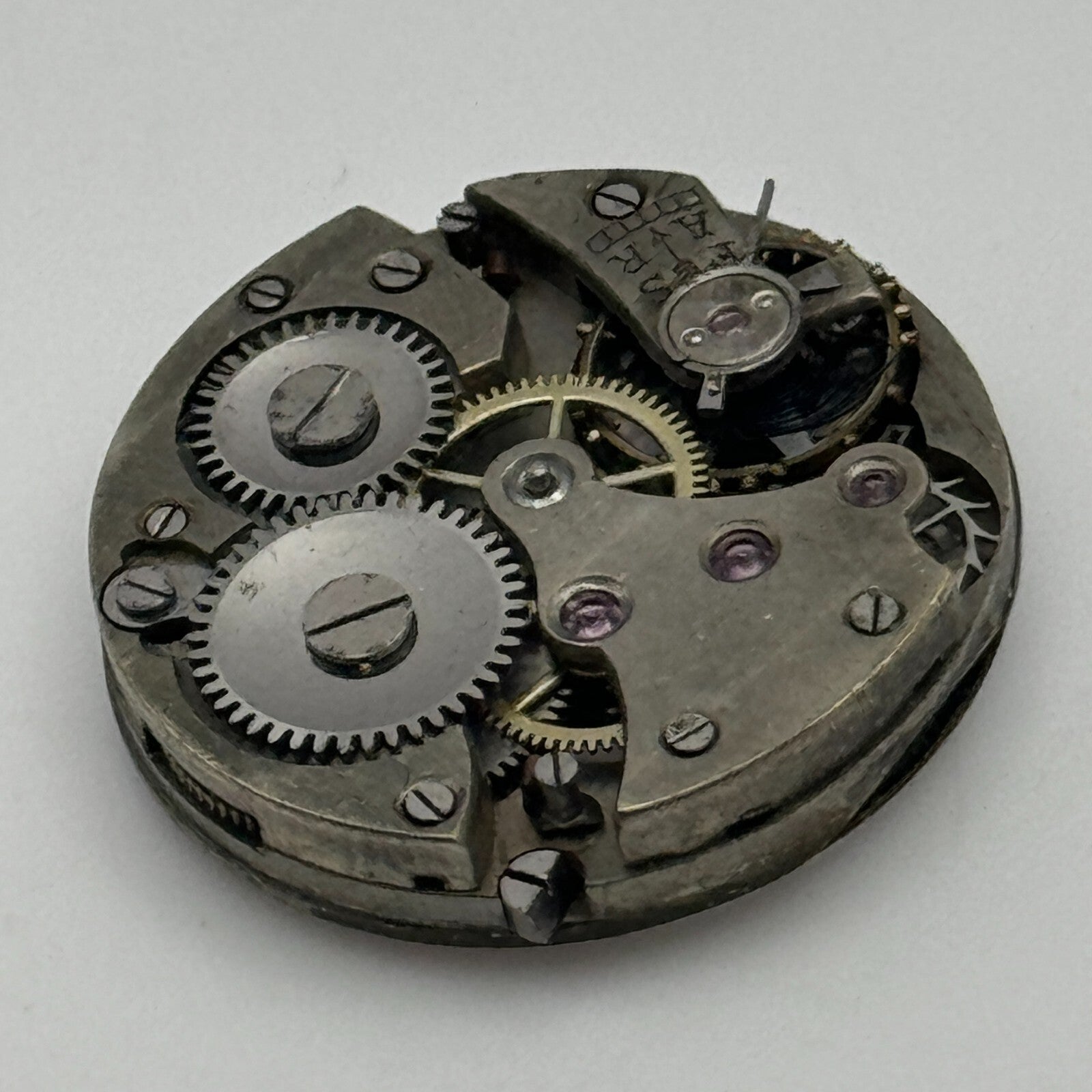 23.6mm Porcelain Dial Trench Dial Hands Watch Movement Manual Wind PARTS SPARES