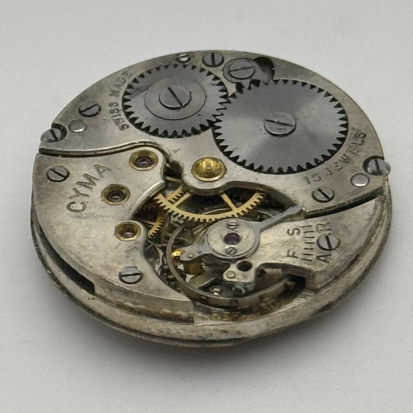 23.6mm Cyma Ref . 030 Manual Wind Watch Movement Swiss Vintage PARTS SPARES