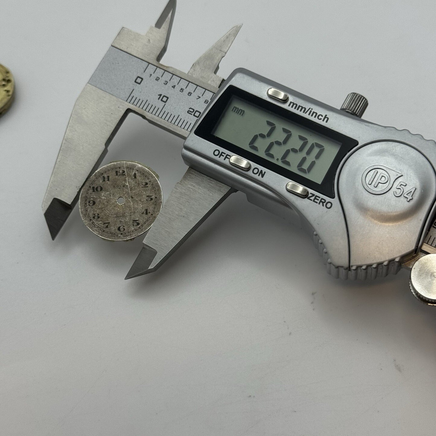22.2mm Vintage Rolex 2216 Sub Seconds Wristwatch Dial & Unidentified Movement
