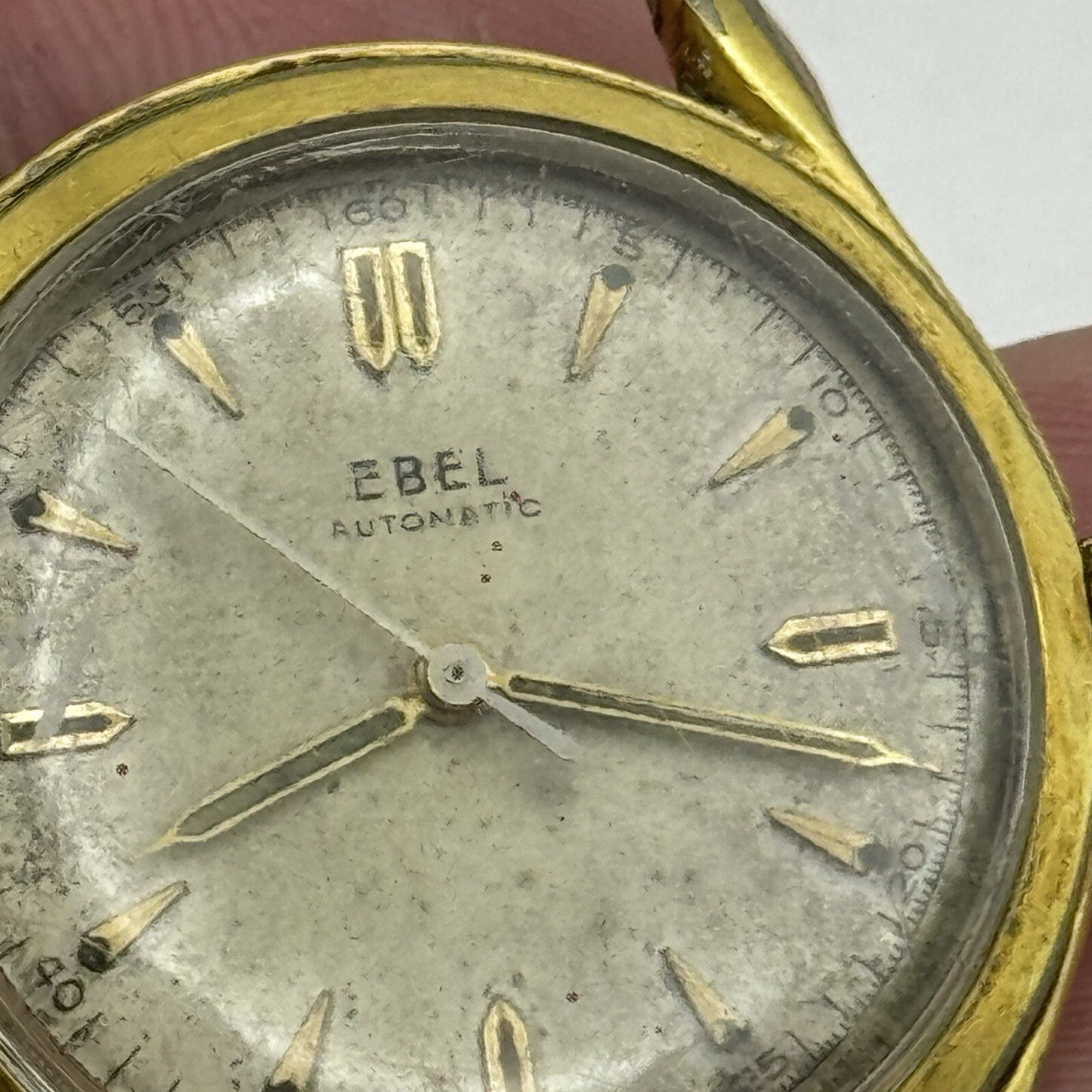 35mm Ebel Cal 123 / 1344 Automatic Bumper Sweep Secs Vintage Watch - TO RESTORE