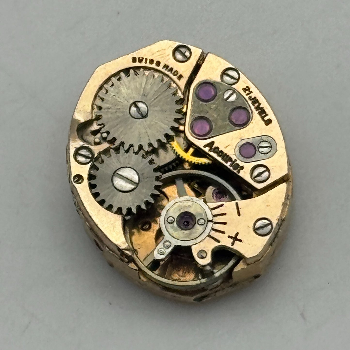 12.9mm Ladies Accurist ETA 2485 Manual Wind Watch Movement Swiss Vintage PARTS