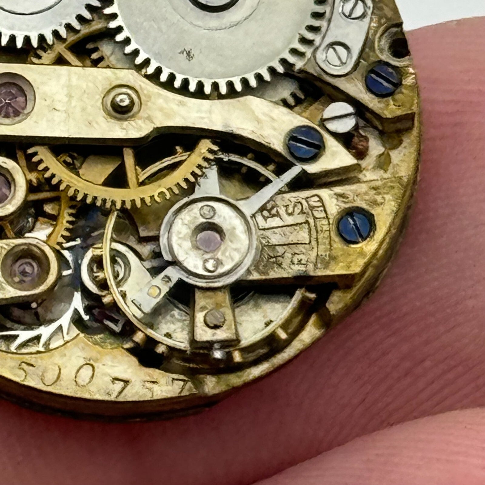 23.6mm Unidentified Balance Ok Trench Watch Movement Manual Wind Swiss PARTS