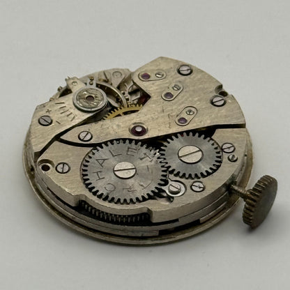 Chalet Gold 21 Jewels Watch Movement Running Manual Wind Vintage Parts 23.3mm