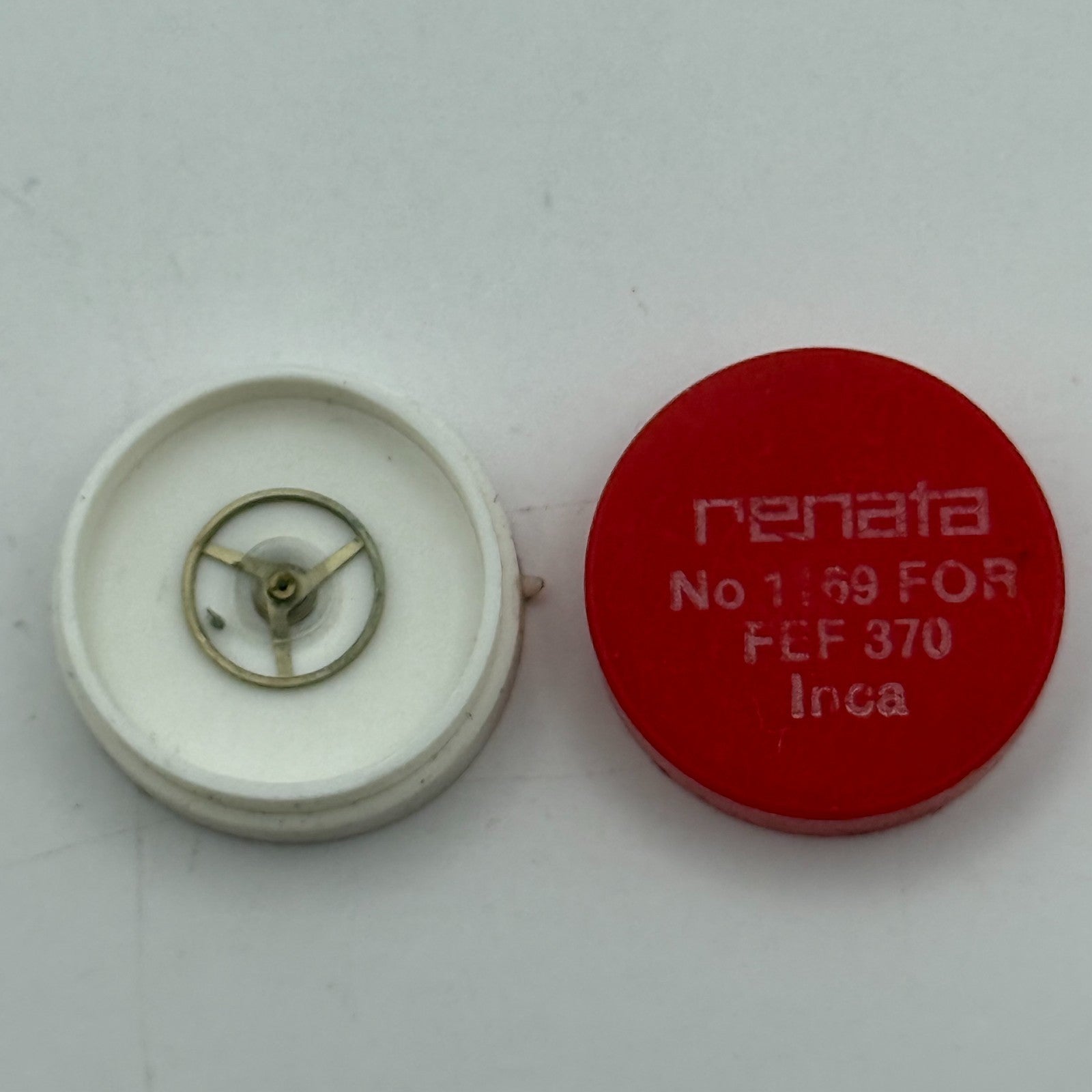 FEF 370 Balance Wheel Complete And Spring Inca Renata 1169 Watch Movement Parts 