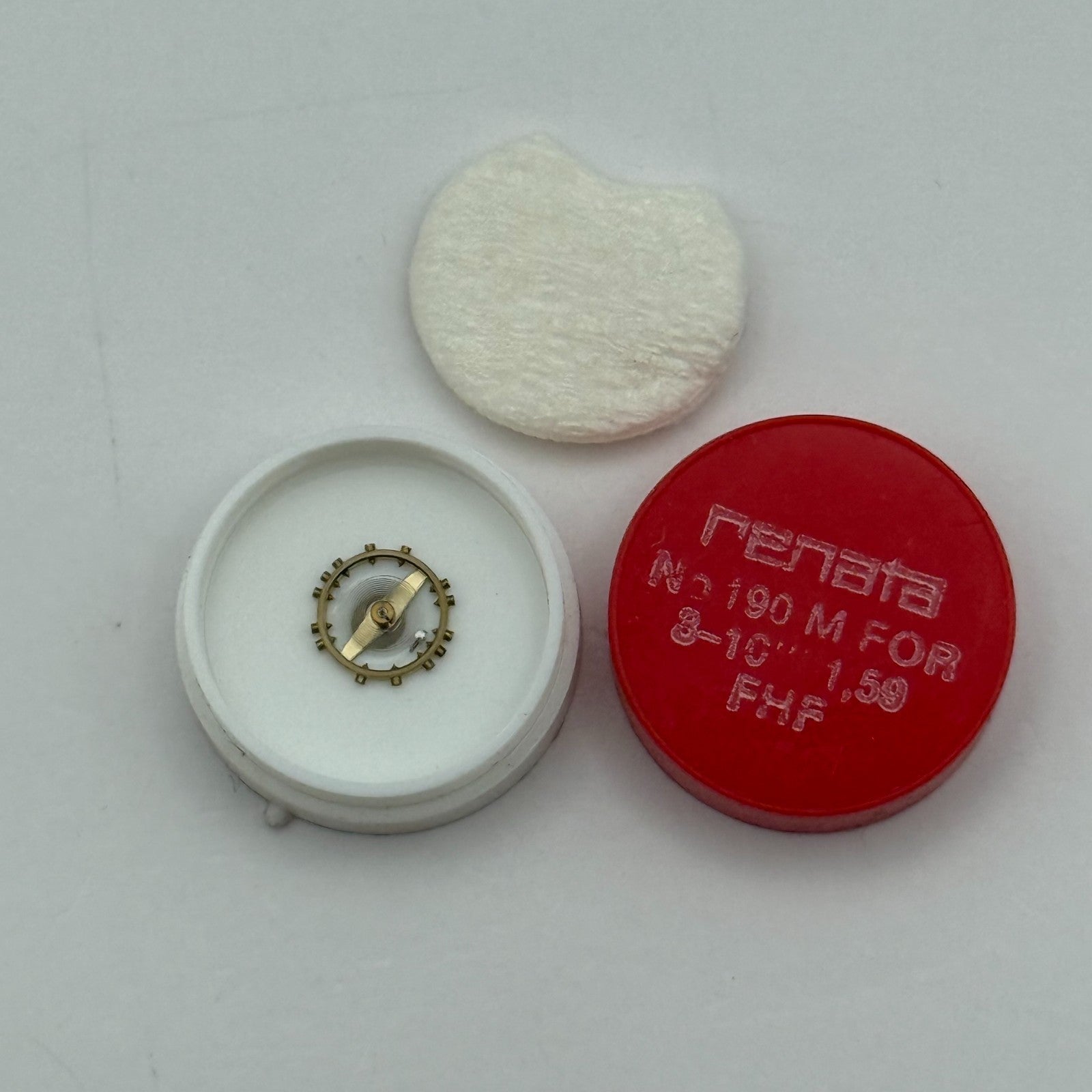 FHF 159 Balance Wheel Complete And Spring 190 M 3–10’’’ Watch Movement Parts NOS