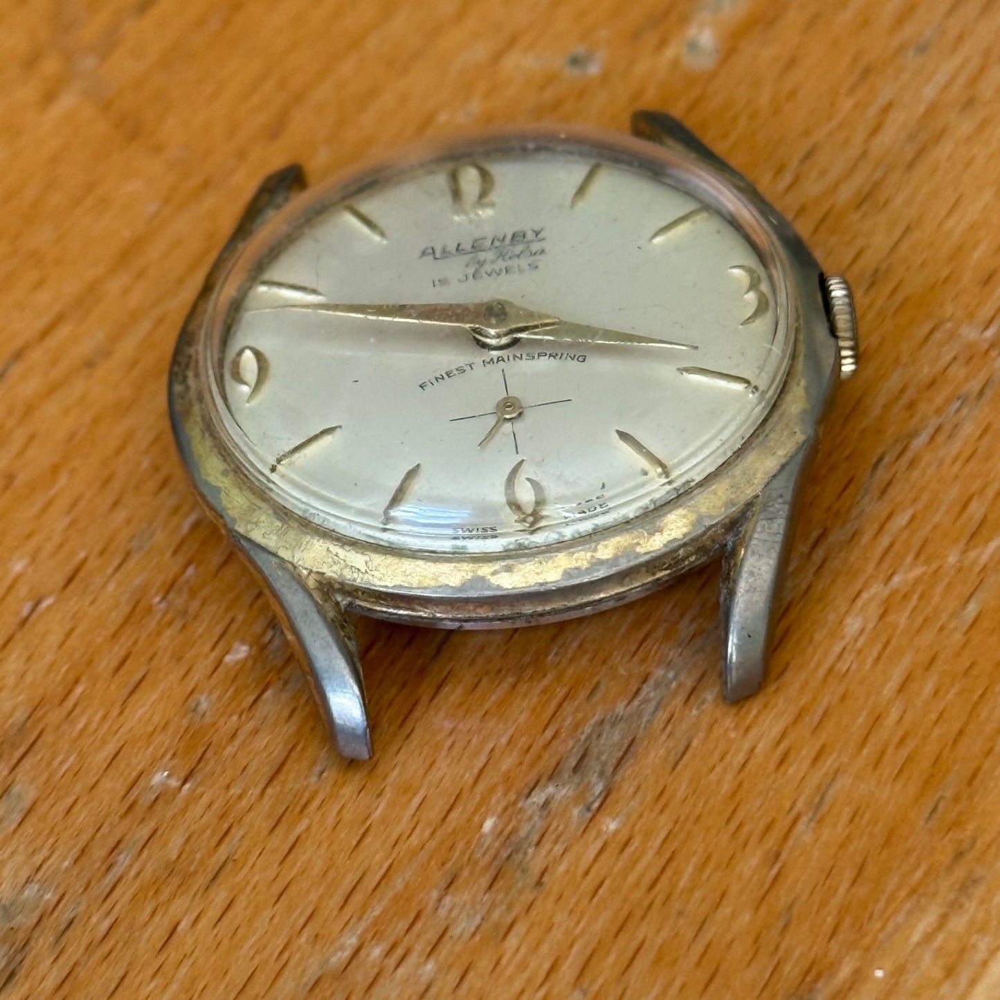 34mm Allenby Helsa Finest Mainspring Brevete 314705 Vintage Manual Watch PARTS