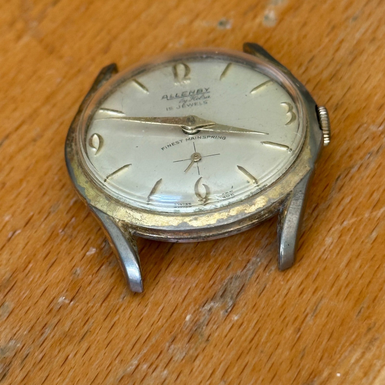 34mm Allenby Helsa Finest Mainspring Brevete 314705 Vintage Manual Watch PARTS