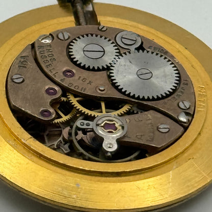 Buser 15A Thomas Russell & Son Watch Movement Running Manual Wind Parts 29.8mm