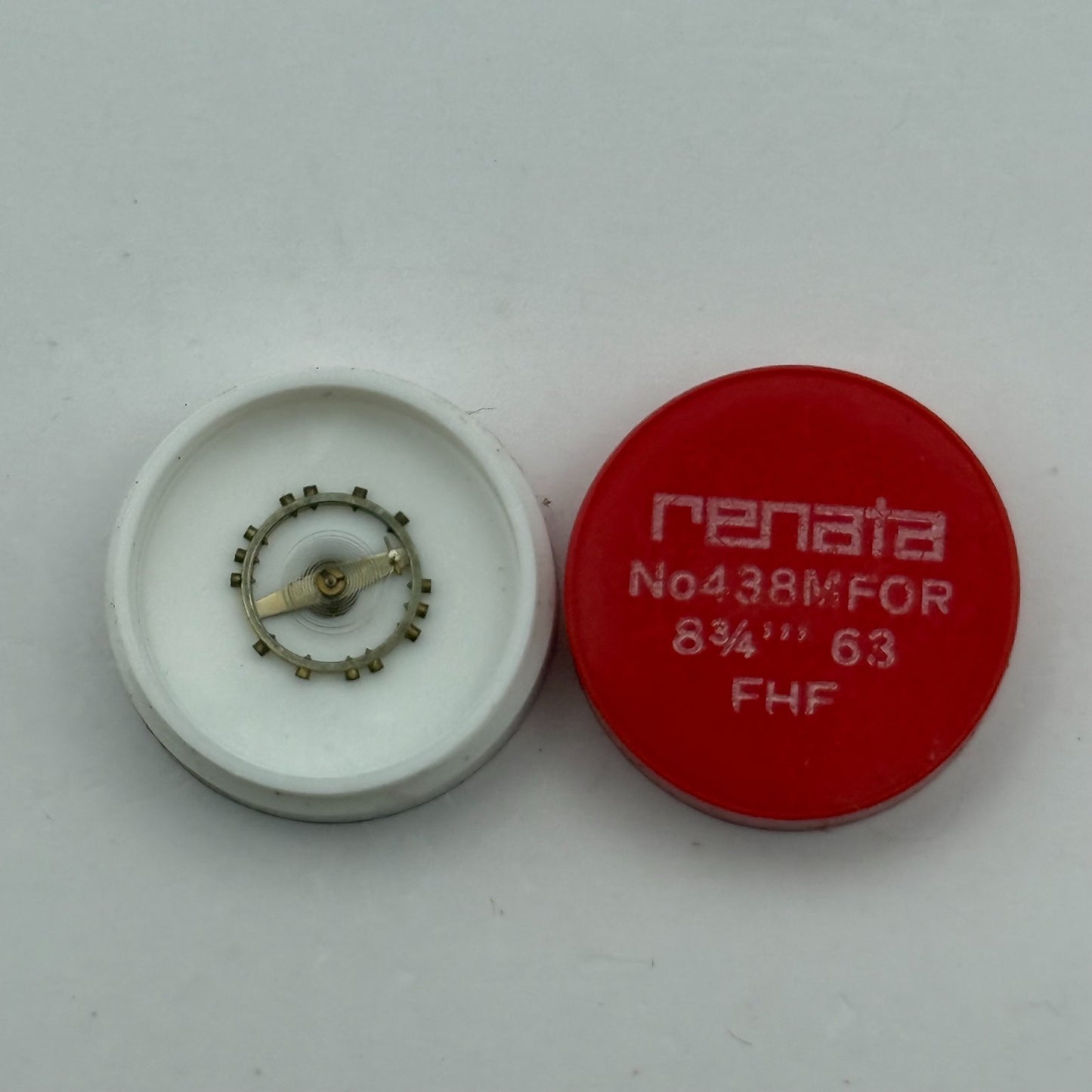 FHF 63 Balance Wheel Complete And Spring 8¾’’’ 438 M Watch Movement Parts NOS