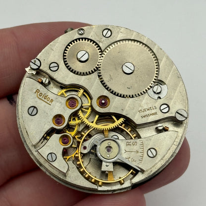43mm Good Quality Roldor 17 Jewels Hunter Swiss Pocket Watch Movement FOR PARTS