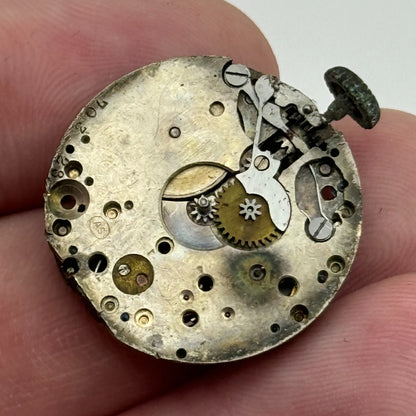 23.7mm AS Trench Watch Movement Balance Intact Swiss Manual Wind Vintage PARTS