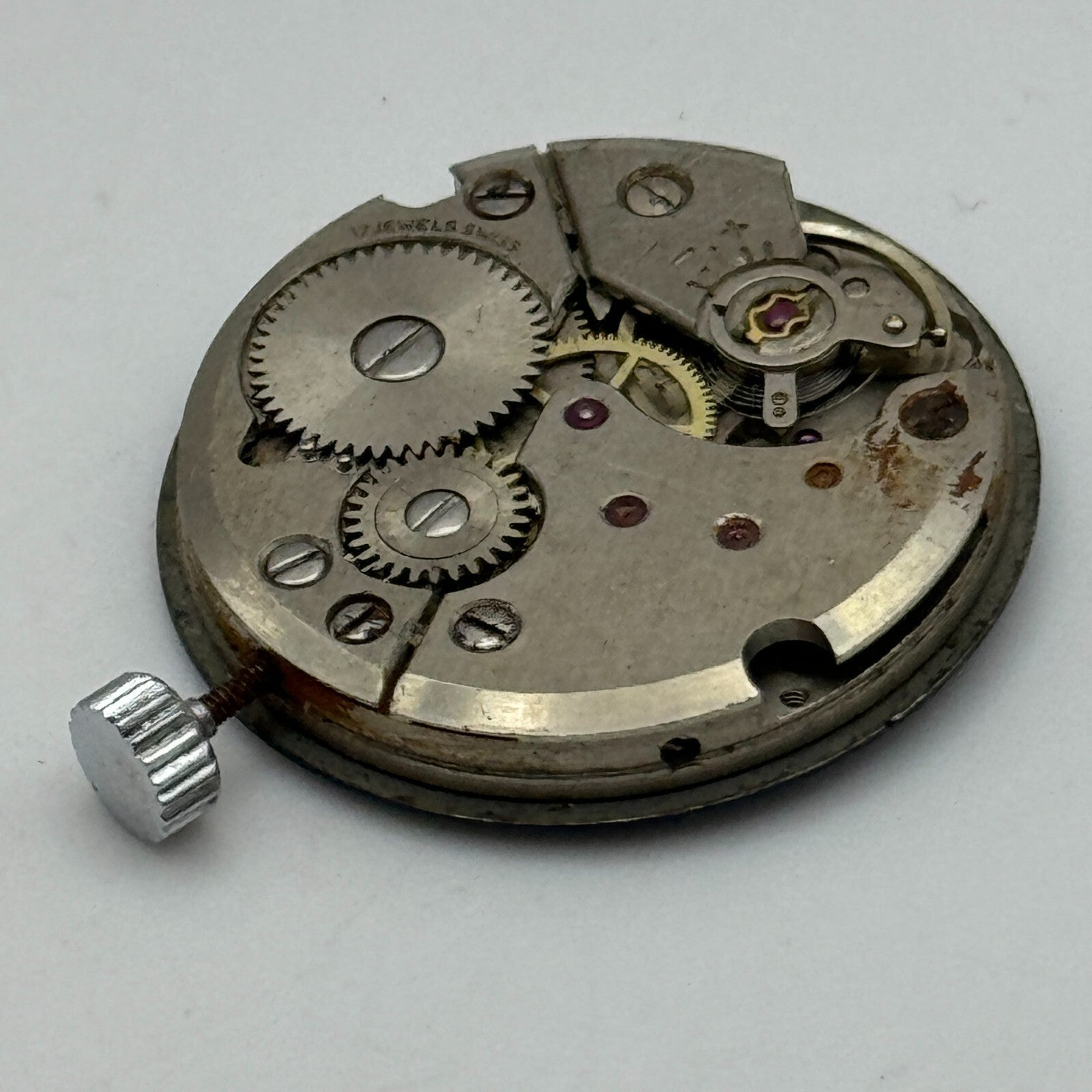 23.6mm Peseux P 7046 President Manual Wind Watch Movement Swiss Vintage PARTS