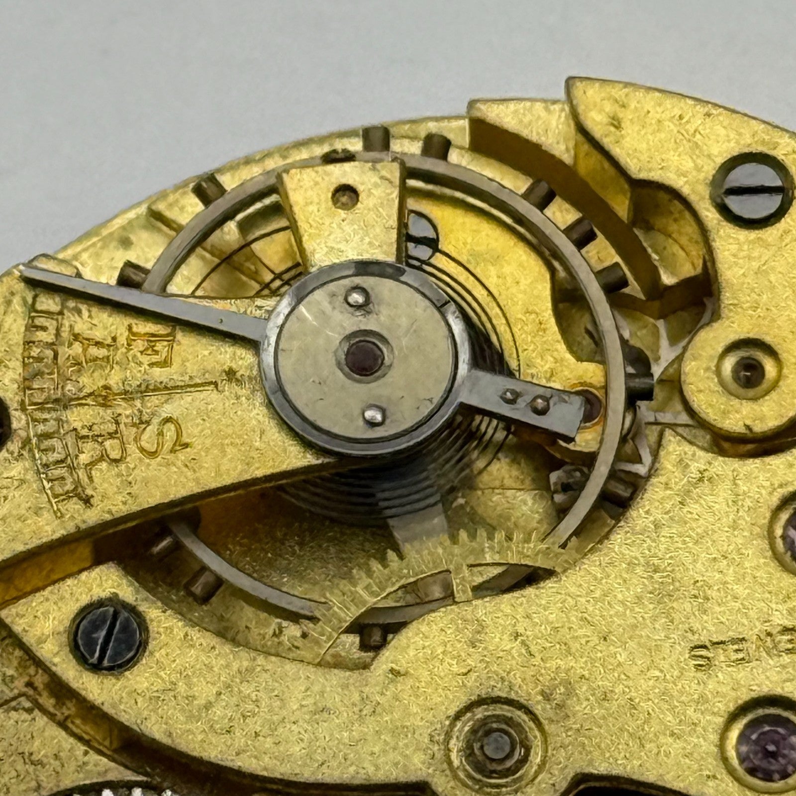 Unicorn Pocket Watch Movement Open Face 15 Jewels Swiss Parts Repair 41.1mm